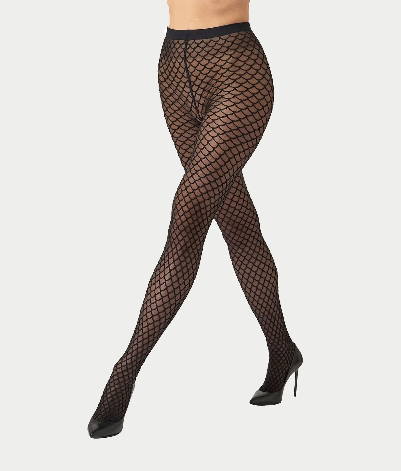 Velvet Net Illusion Tights